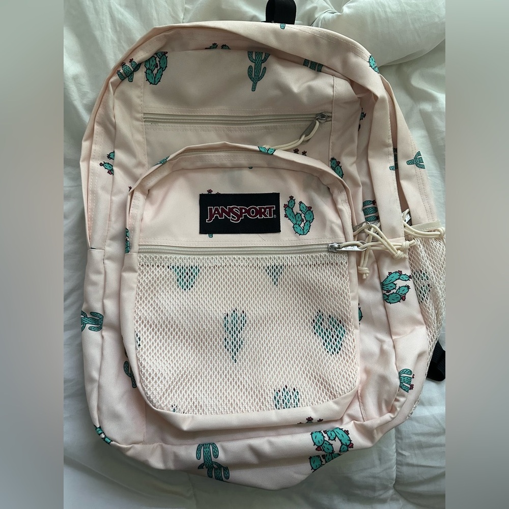 🔥 Jansport Big Campus Backpack CACTUS PRINT 🌵 SEE DETAILS